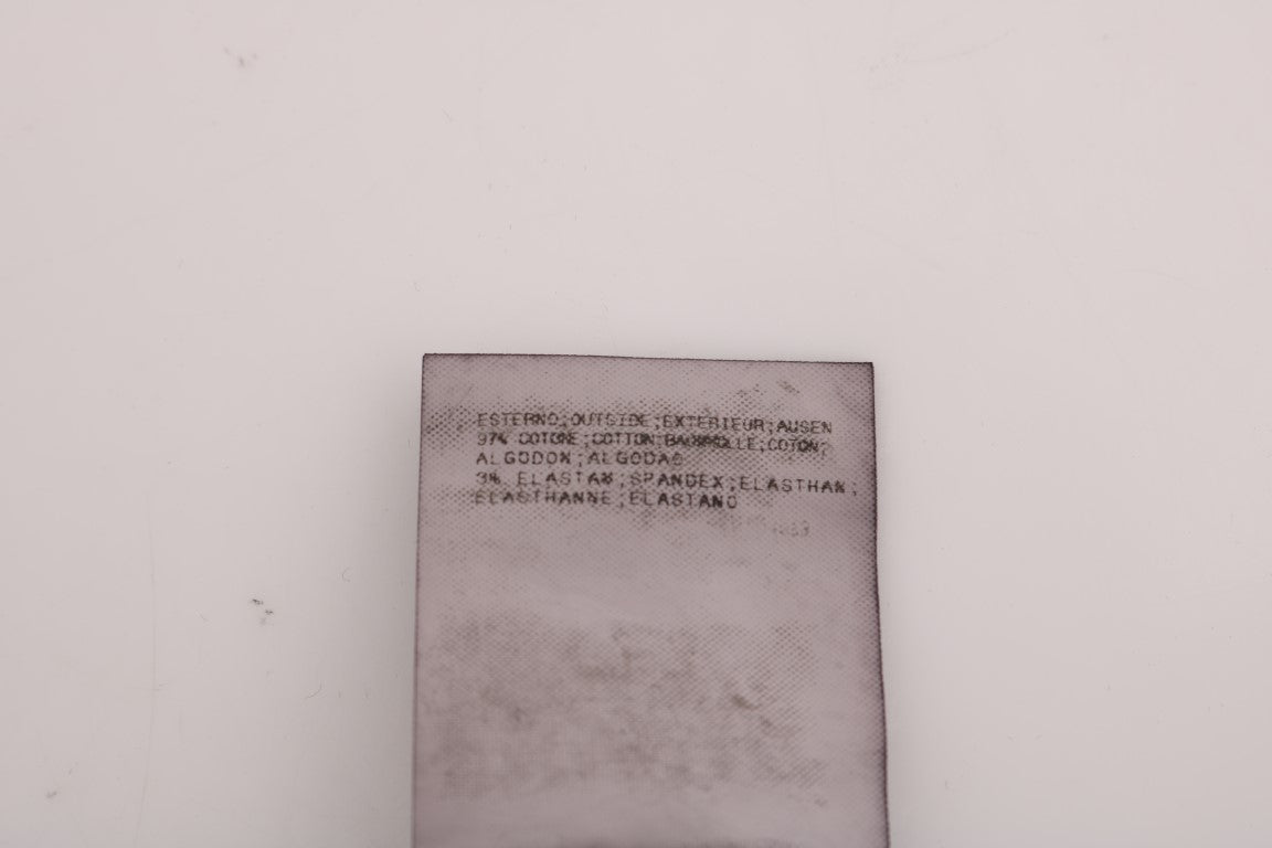 Costume National Schwarze Slim Fit Baumwoll-Stretch-Hose