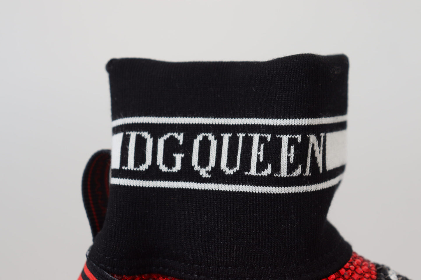 Dolce & Gabbana Rot Bling Sorrento Turnschuhe Socken Schuhe