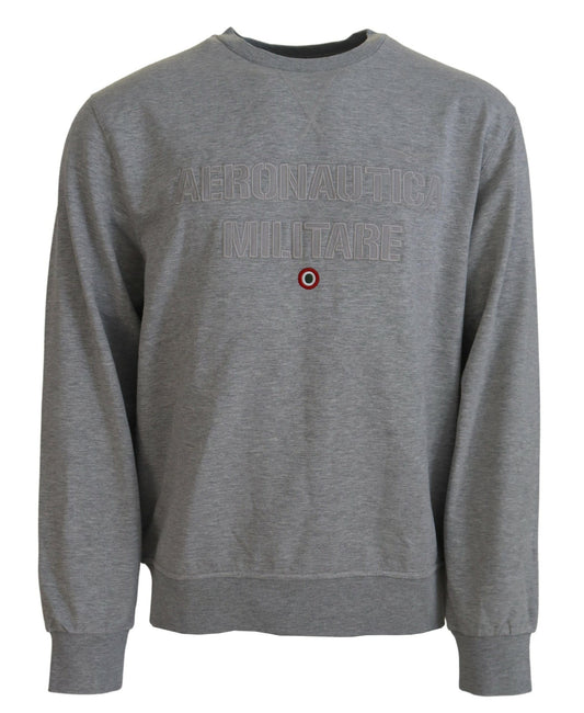 Aeronautica Militare Grauer Herren Pullover Sweatshirt Pullover