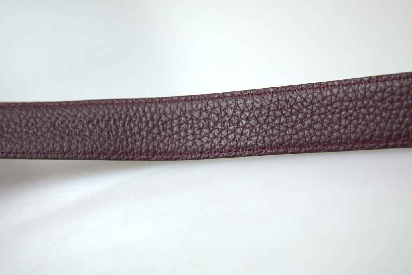 Dolce & Gabbana Braunes Leder Metallschnalle Männer Cintura Gürtel