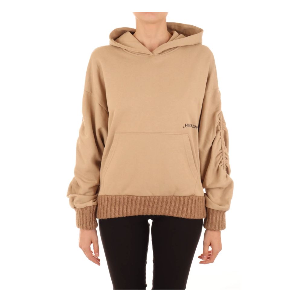 Hinnominate Schicker Kapuzenpullover aus Baumwolle in Übergröße mit gerafften Ärmeln
