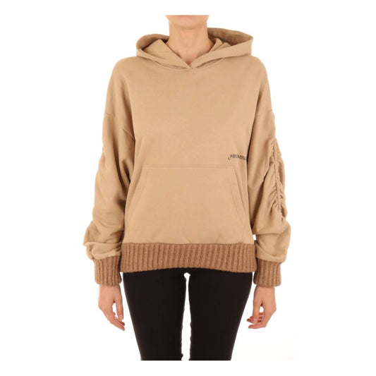 Hinnominate Schicker Kapuzenpullover aus Baumwolle in Übergröße mit gerafften Ärmeln