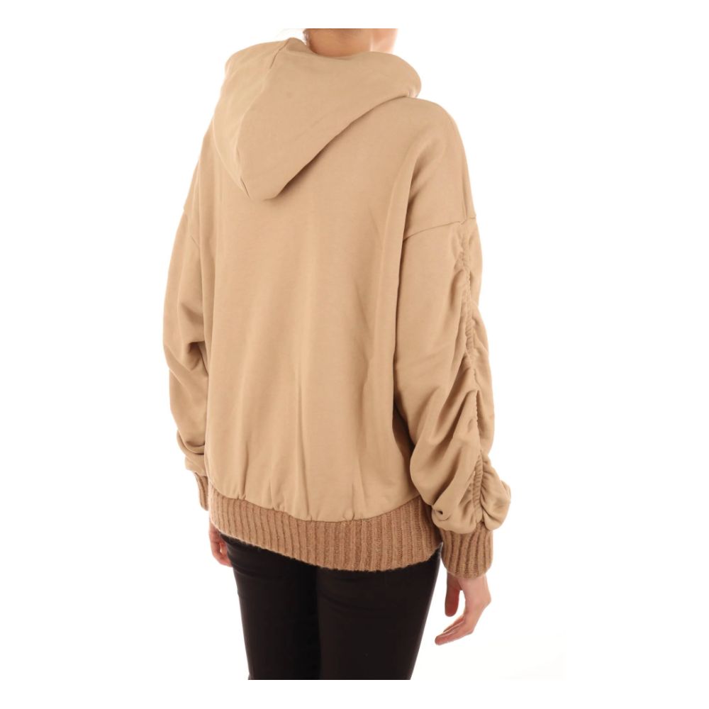 Hinnominate Schicker Kapuzenpullover aus Baumwolle in Übergröße mit gerafften Ärmeln