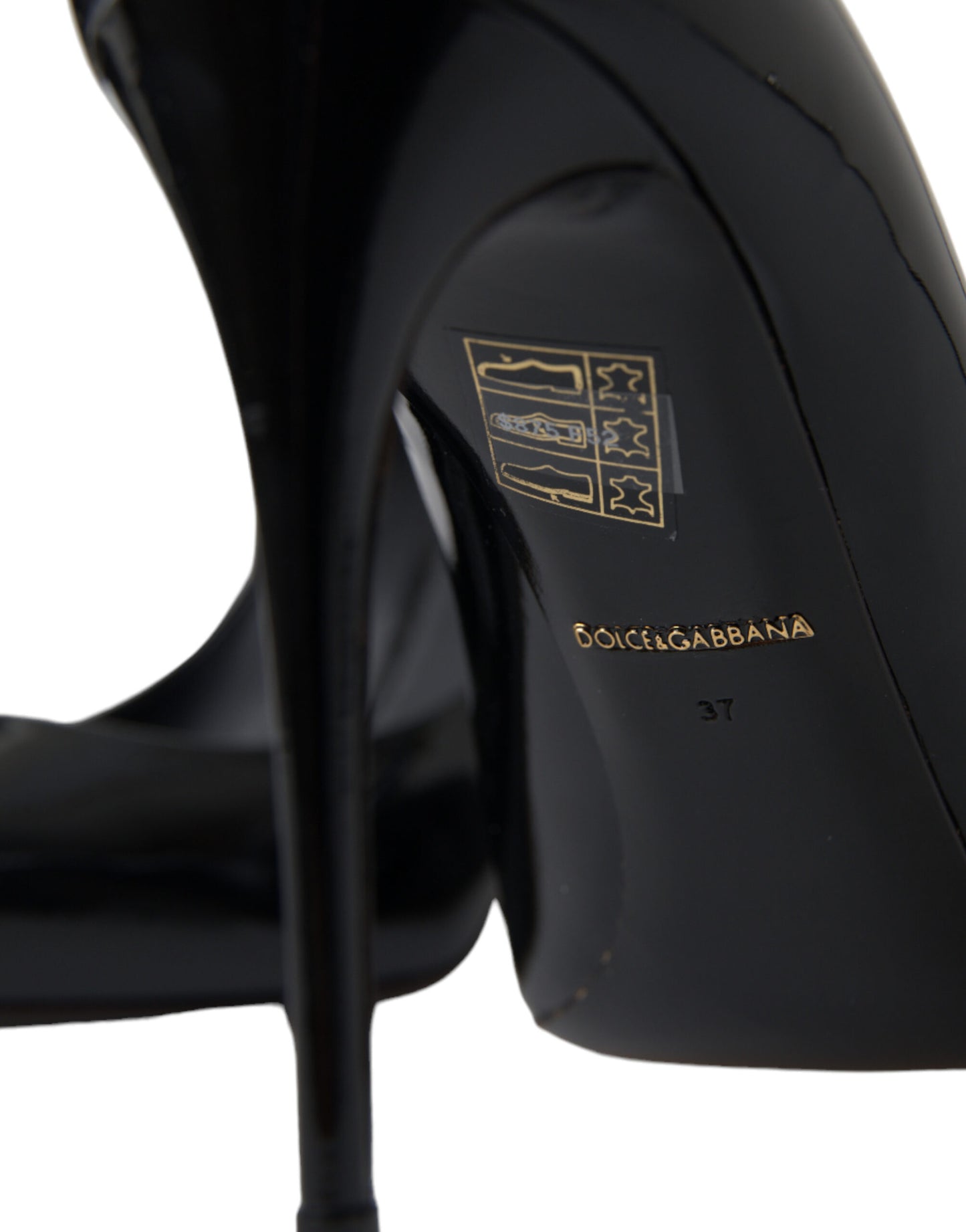 Dolce & Gabbana Schwarz Lackleder Pumps Heels Schuhe