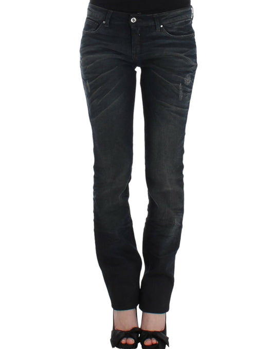 Costume National Blaue Jeans mit dünnem Bein