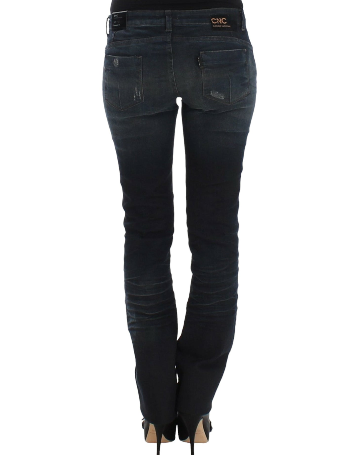 Costume National Blaue Jeans mit dünnem Bein