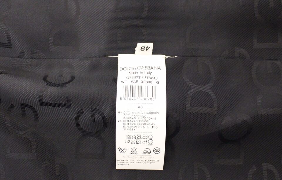 Dolce & Gabbana Graues gestreiftes Wollseidenkleid Weste Gilet