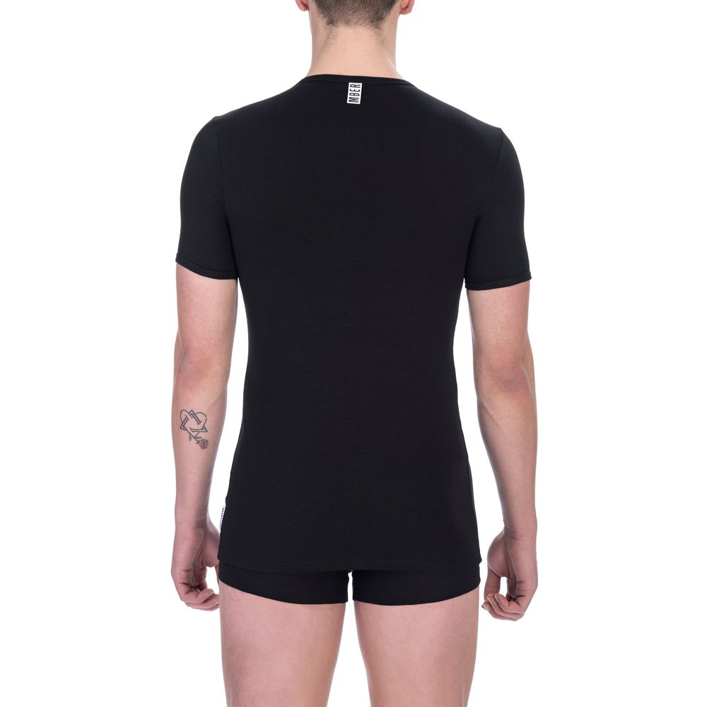 Bikkembergs Schwarzes Baumwolle Männer T-Shirt