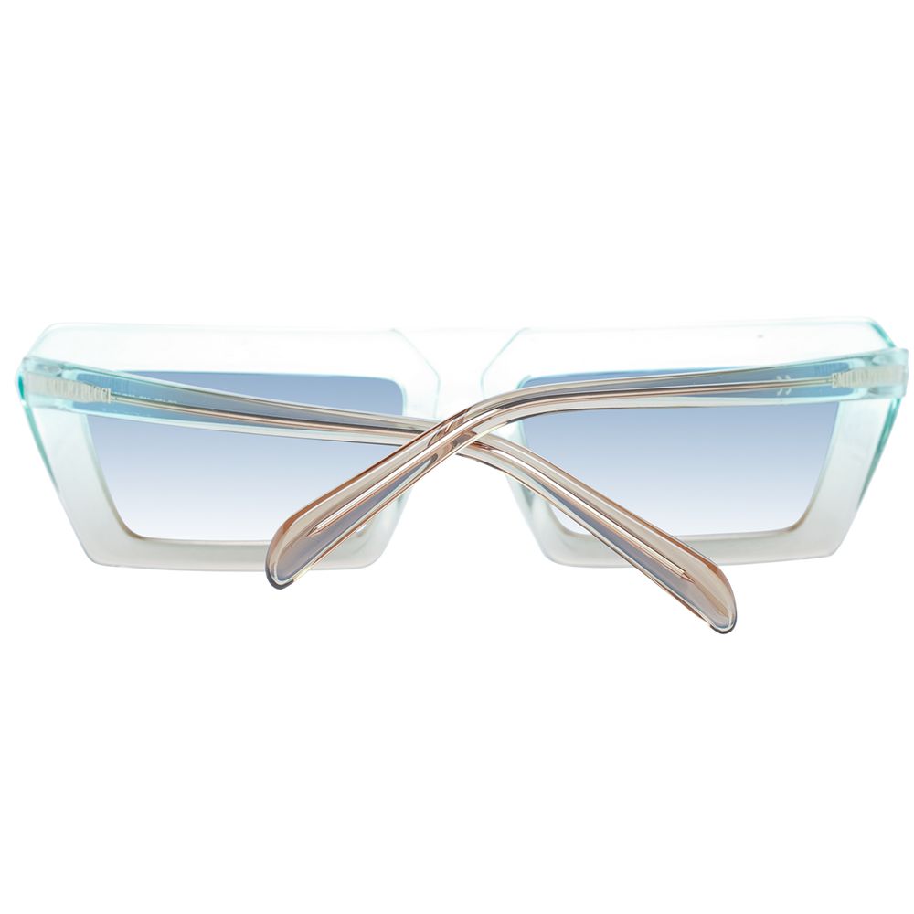 Emilio Pucci Türkise Sonnenbrille aus Kunststoff