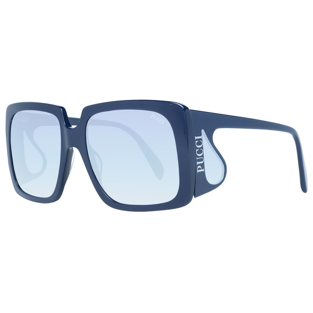 Emilio Pucci Blaue Sonnenbrille aus Kunststoff