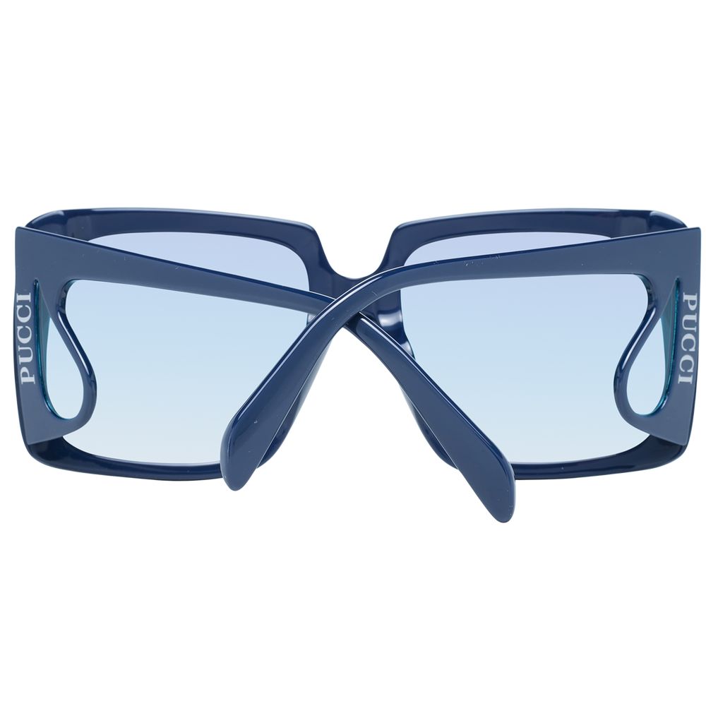 Emilio Pucci Blaue Sonnenbrille aus Kunststoff