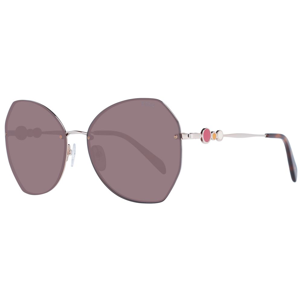 Emilio Pucci Sonnenbrille aus Roségold-Metall