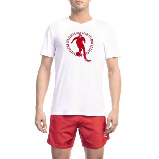 Bikkembergs Weißes Baumwolle Männer T-Shirt