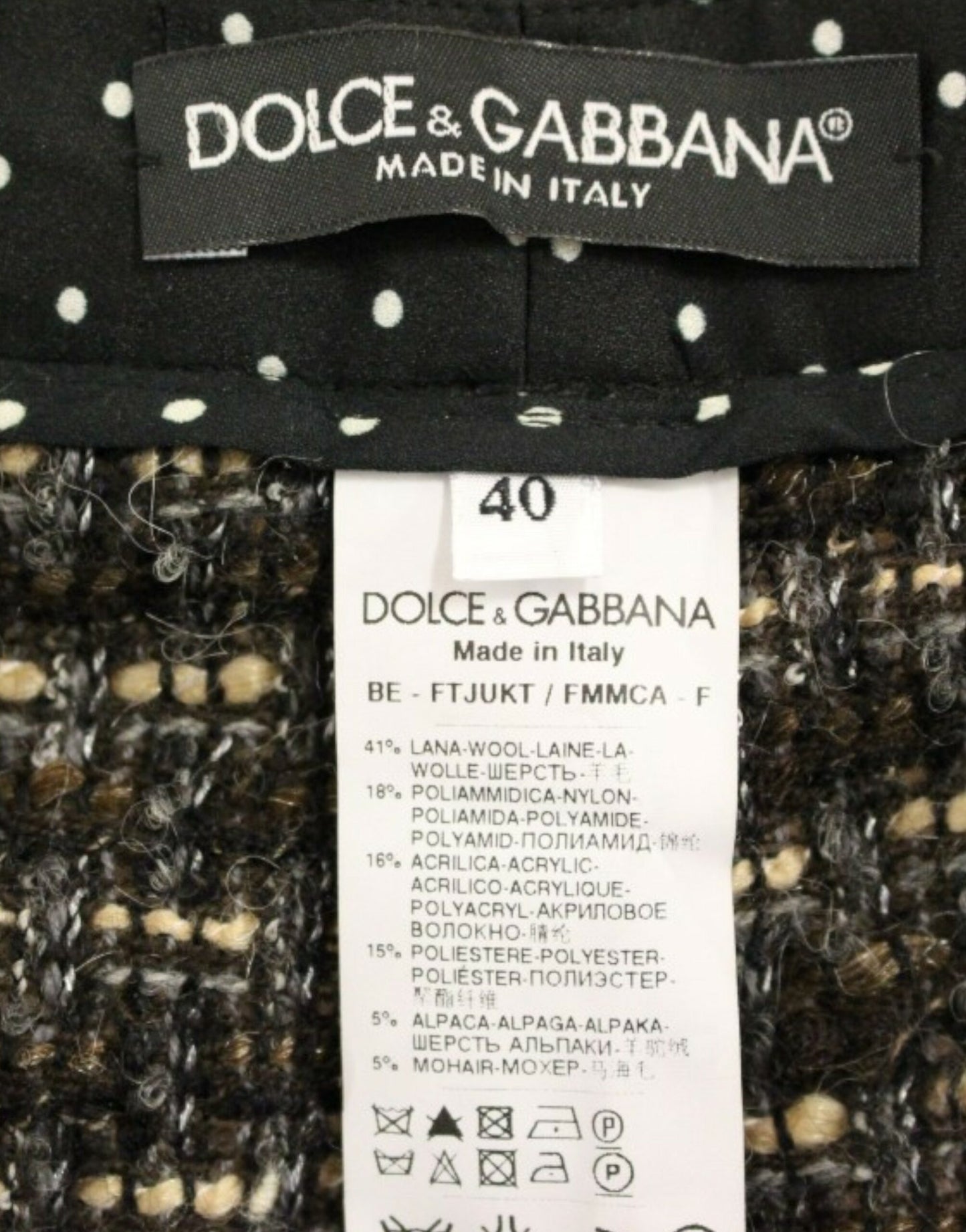 Dolce & Gabbana Mehrfarbige kurze Hosen aus Wolle