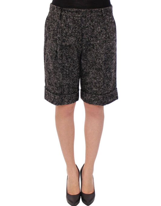 Dolce & Gabbana Graue Wollshorts Hose