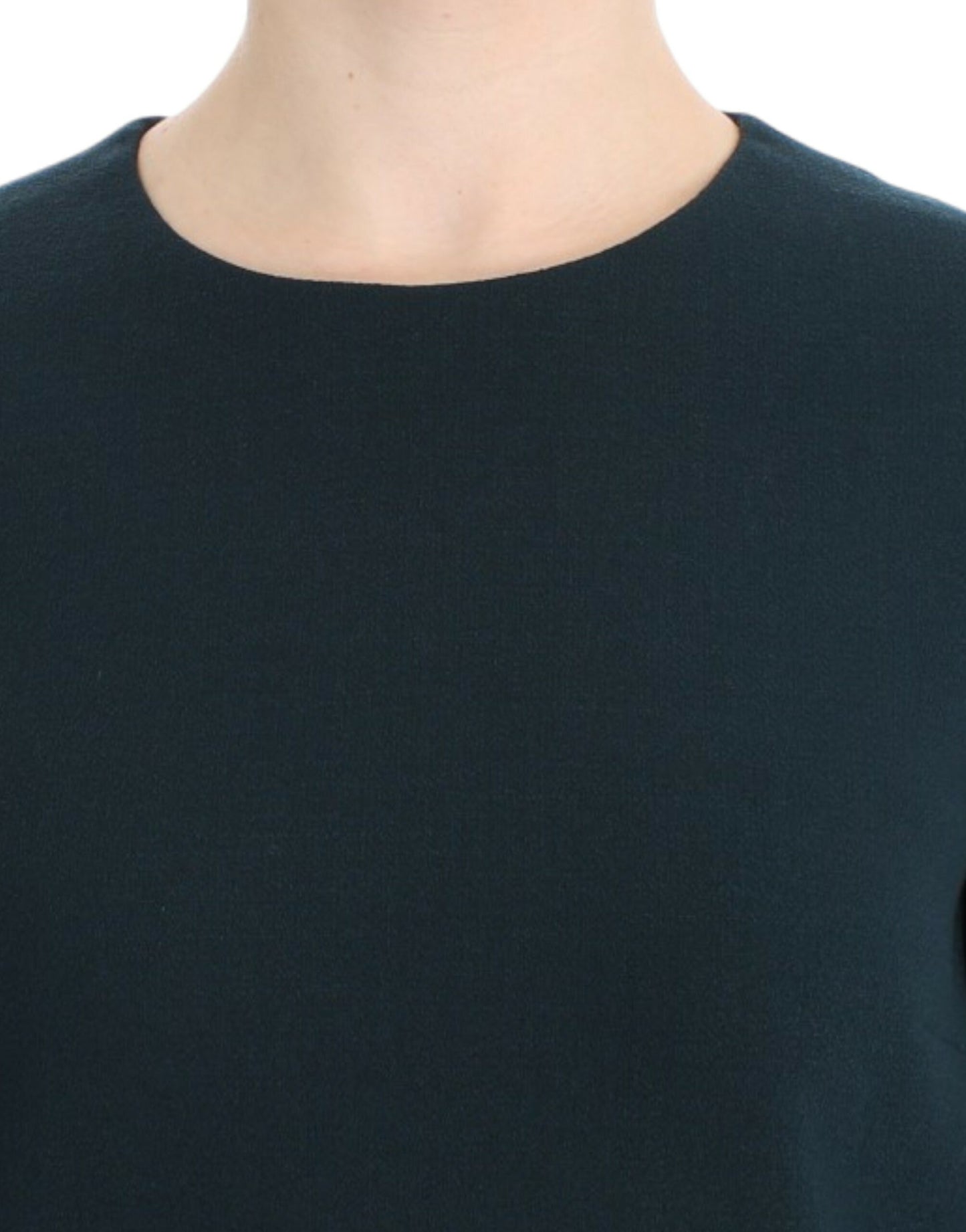 Dolce & Gabbana Grüne 3/4-ärmelige Wollbluse