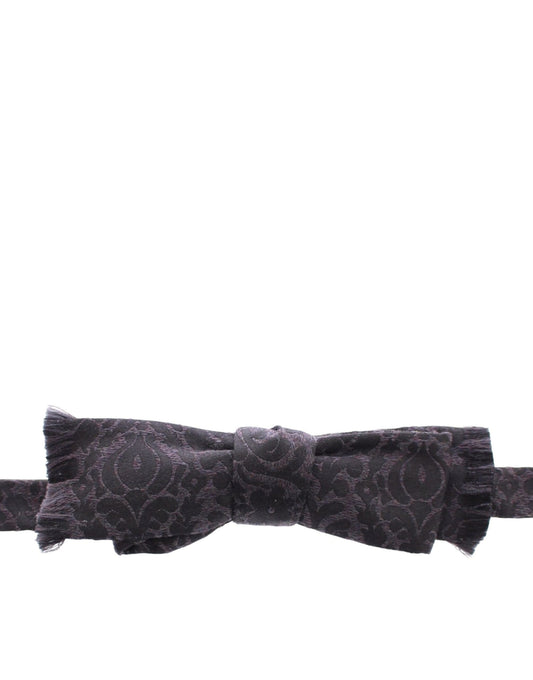 Dolce & Gabbana Graue Schwarze Wollfliege