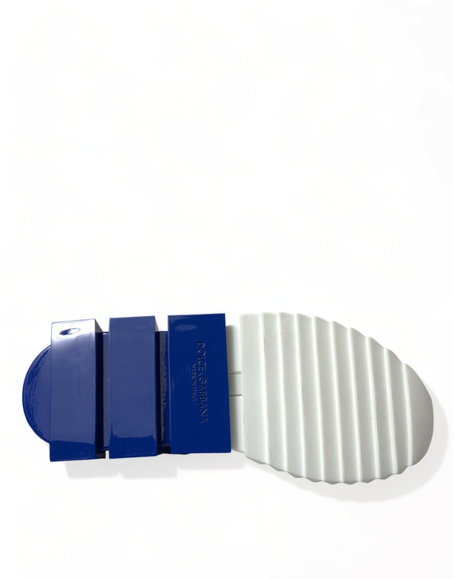 Dolce & Gabbana Weiß Blau Sorrento Low Top Männer Casual Turnschuhe Schuhe