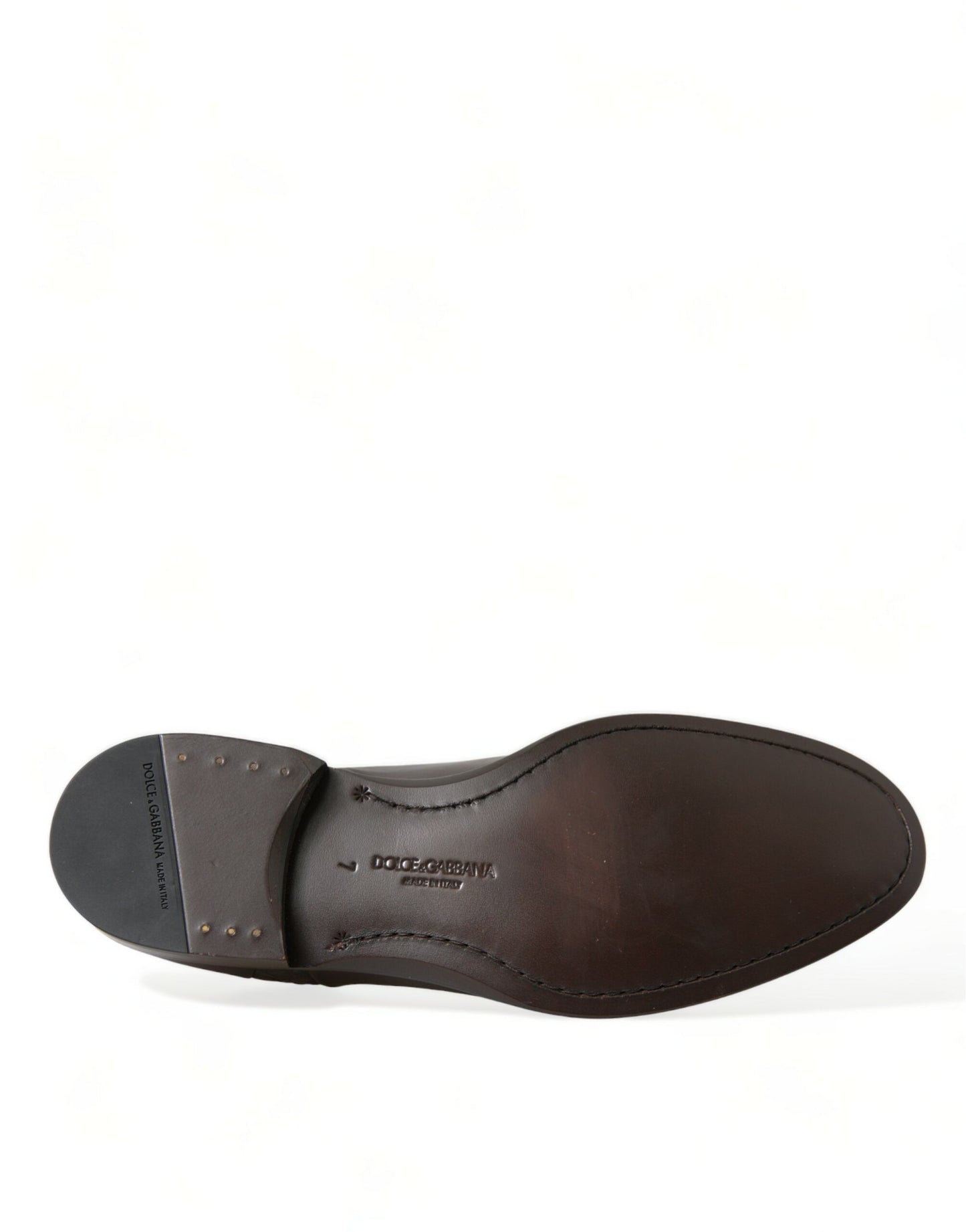 Dolce & Gabbana Braune Exotische Leder Schnürschuhe Oxford Dress Schuhe