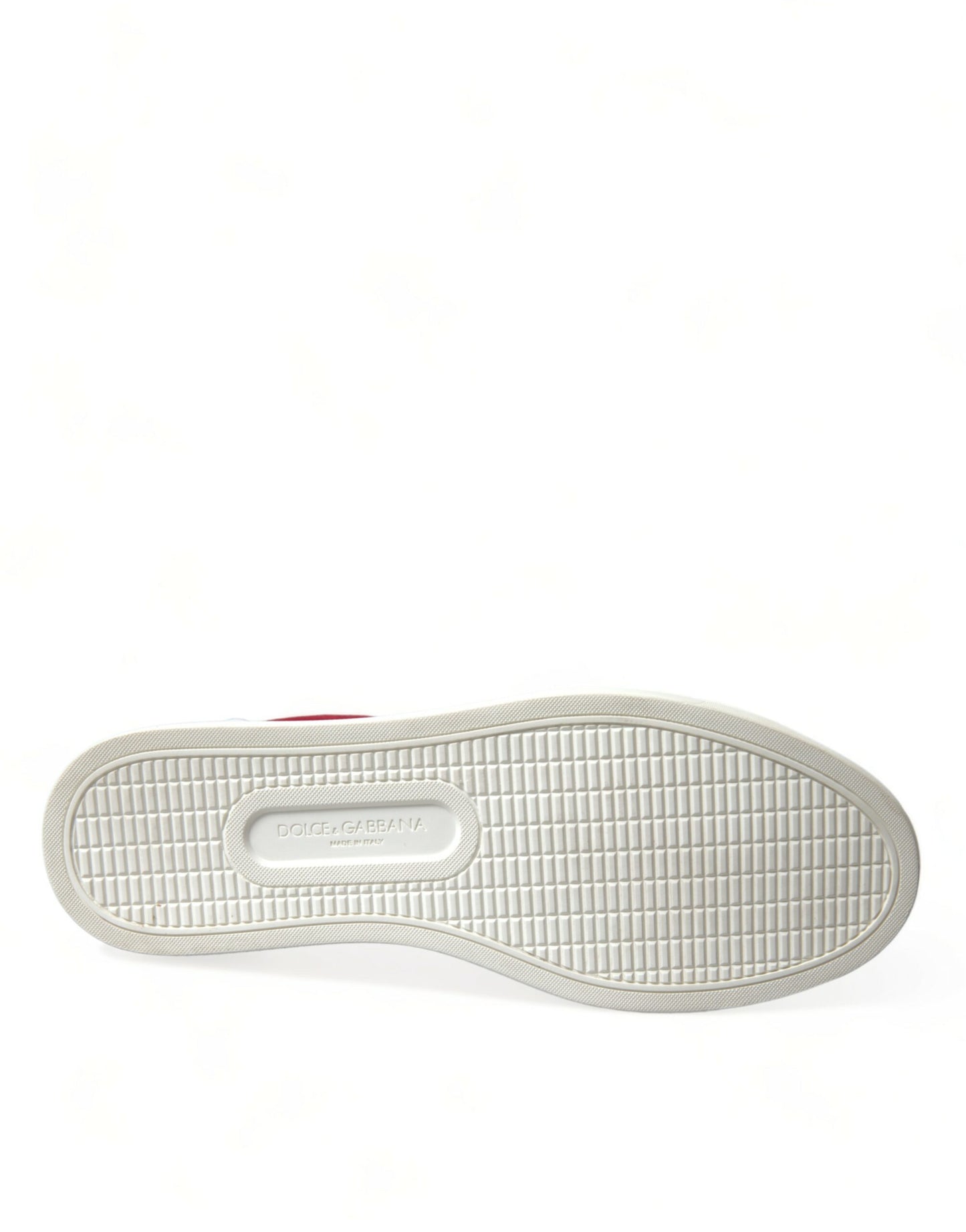 Dolce & Gabbana Rot Wildleder Leder Männer Low Top Turnschuhe Schuhe