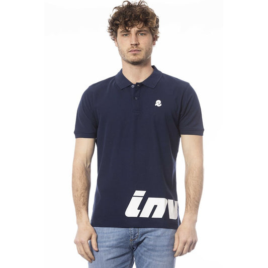Invicta Blaues Baumwoll-Poloshirt für Männer