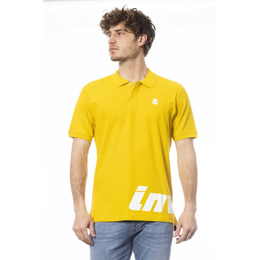 Invicta Gelbes Baumwoll-Poloshirt für Männer