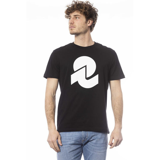 Invicta Schwarzes Baumwolle Männer T-Shirt