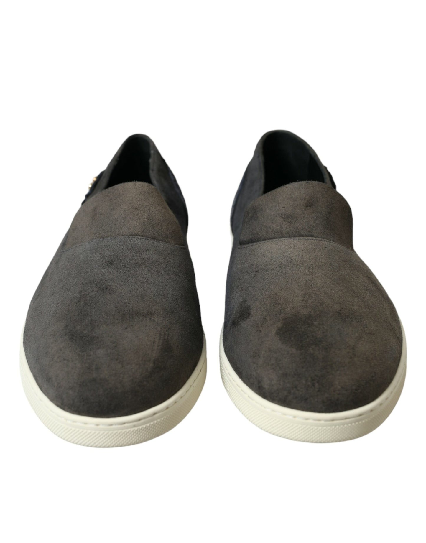 Dolce & Gabbana Blau Wildleder Kaiman Männer Loafers Pantoffeln Schuhe