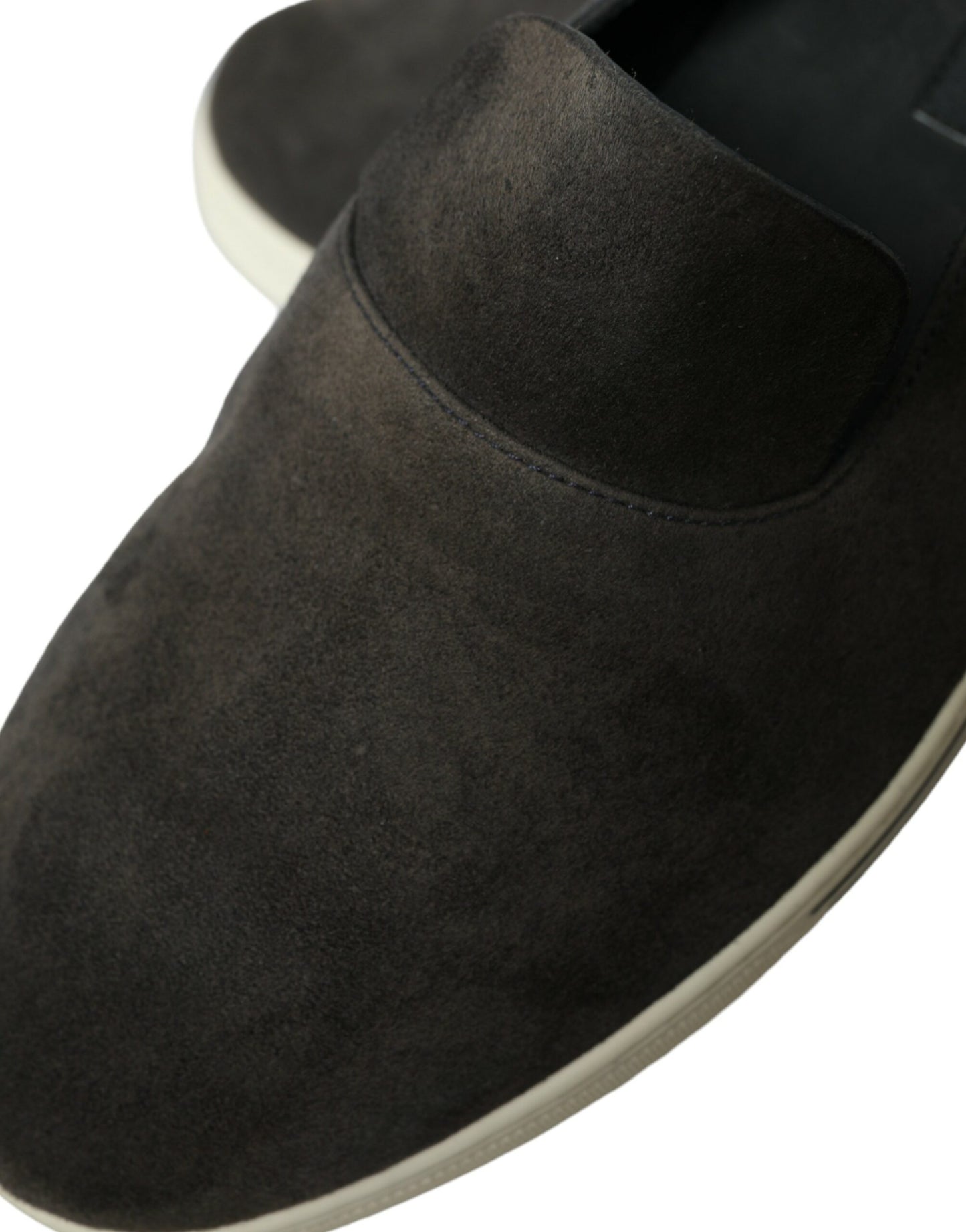 Dolce & Gabbana Blau Wildleder Kaiman Männer Loafers Pantoffeln Schuhe