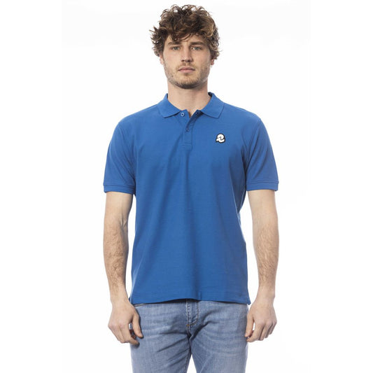 Invicta Blaues Baumwoll-Poloshirt für Männer