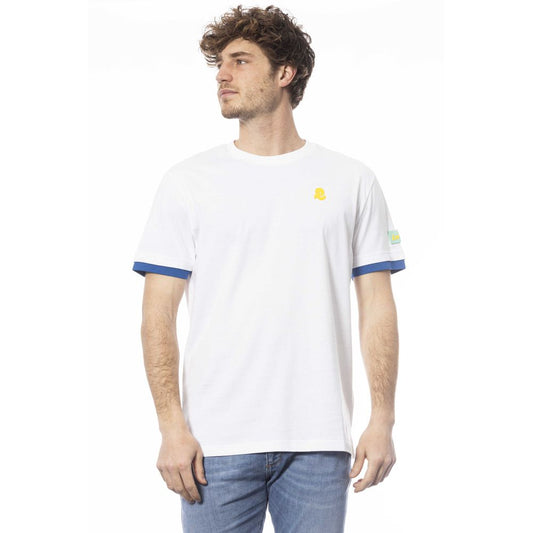 Invicta Weißes Baumwolle Männer T-Shirt