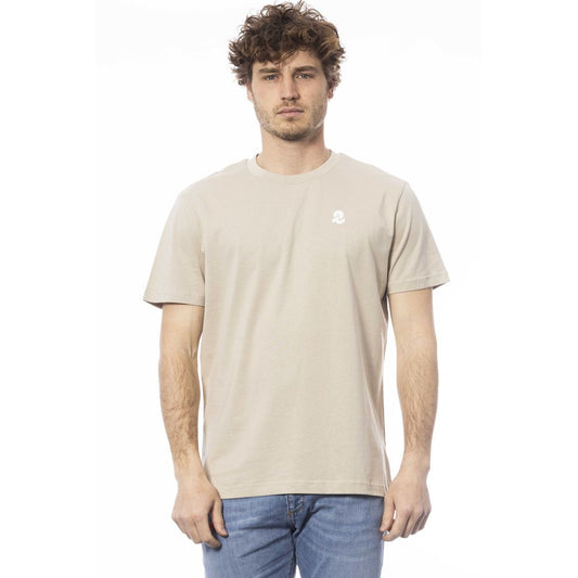 Invicta Beige Baumwolle Männer T-Shirt