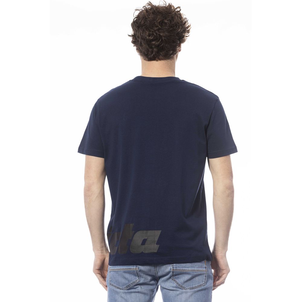 Invicta Blau Baumwolle Männer T-Shirt