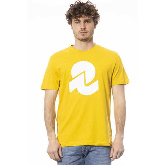 Invicta Gelbes Baumwolle Männer T-Shirt