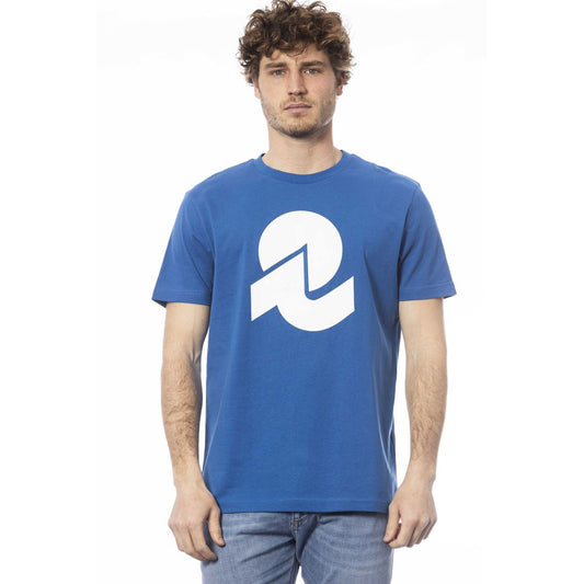 Invicta Blau Baumwolle Männer T-Shirt