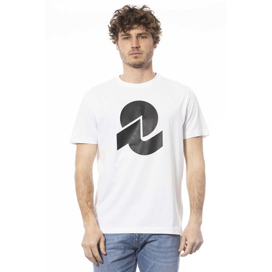 Invicta Weißes Baumwolle Männer T-Shirt