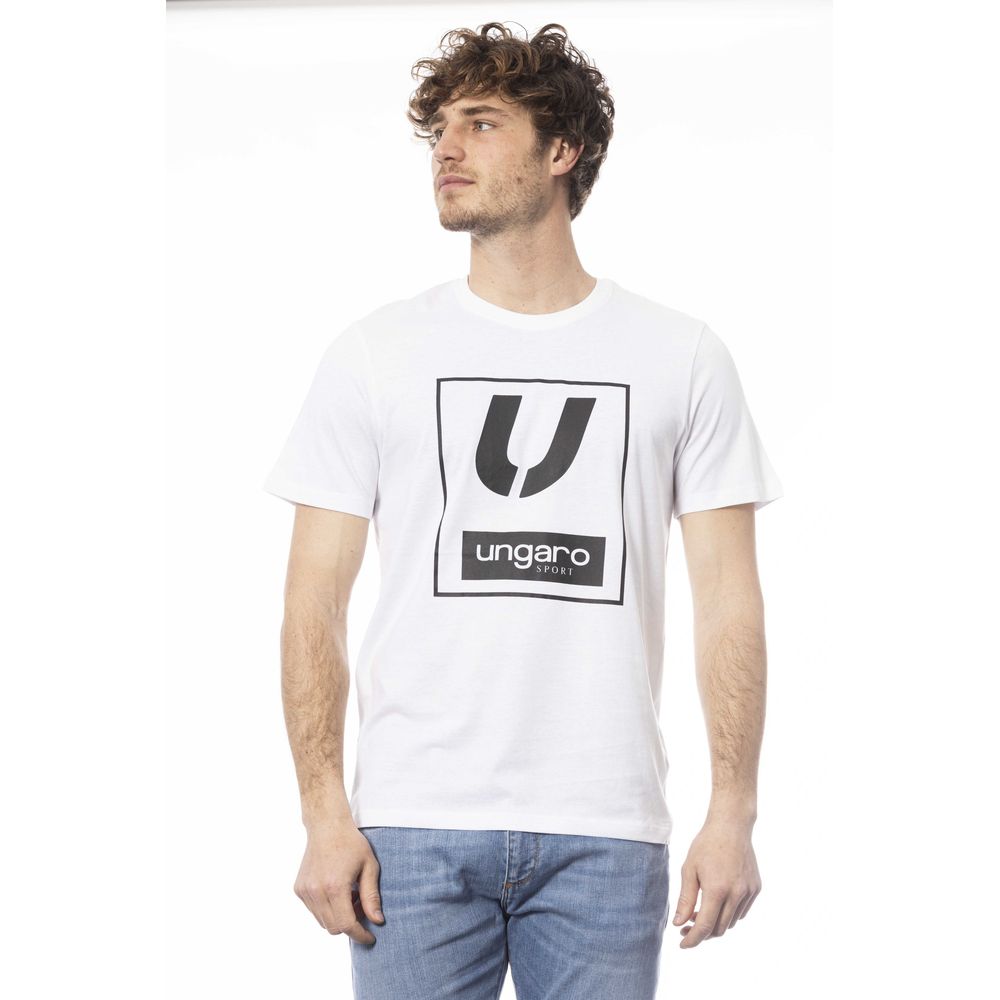 Ungaro Sport Weißes Baumwolle Männer T-Shirt
