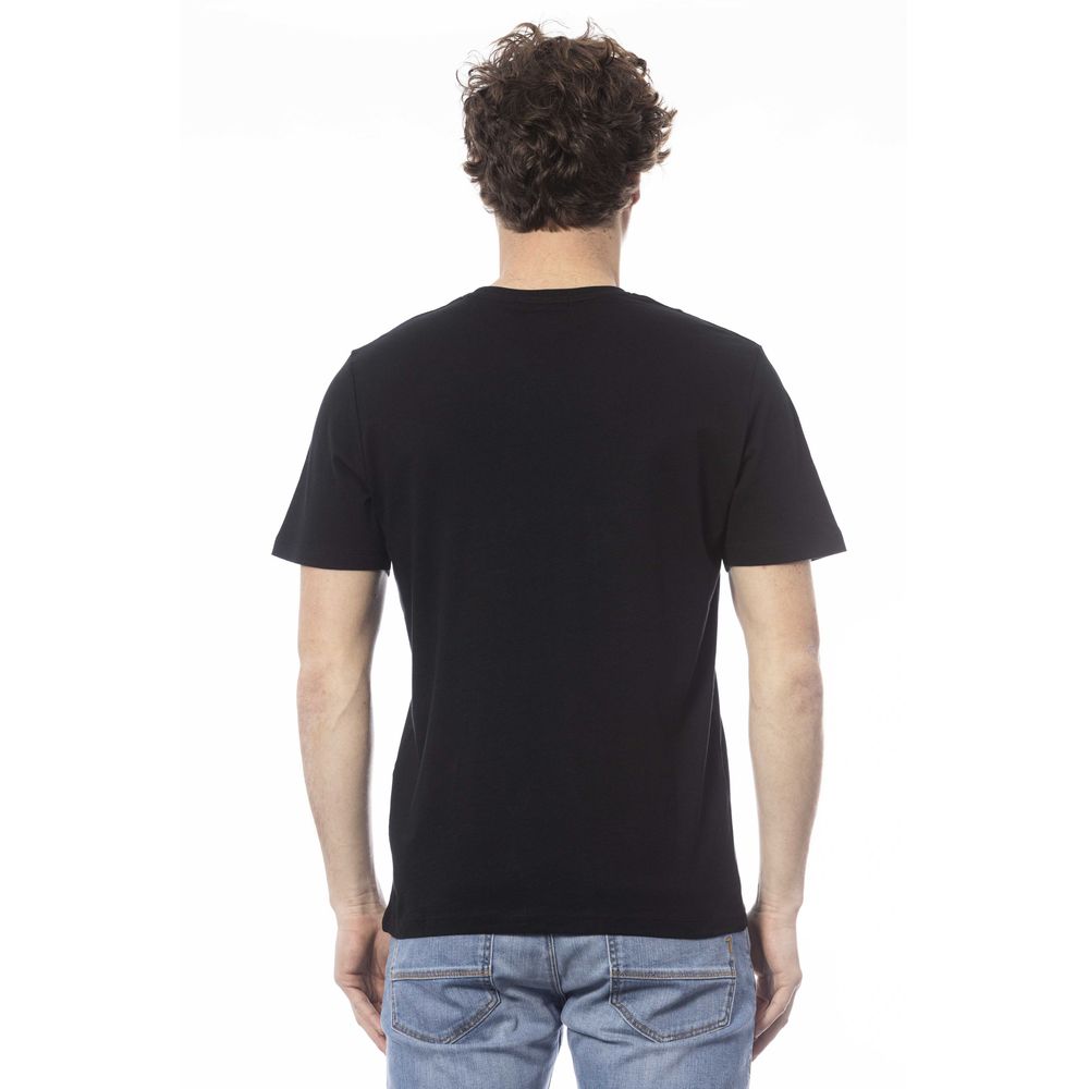 Ungaro Sport Schwarzes Baumwoll-T-Shirt für Herren