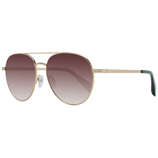 Ted Baker Goldene Sonnenbrille aus Metall