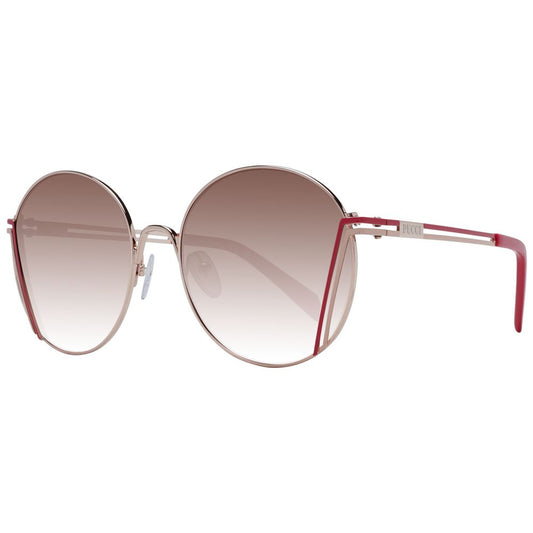 Emilio Pucci Sonnenbrille aus Roségold-Metall