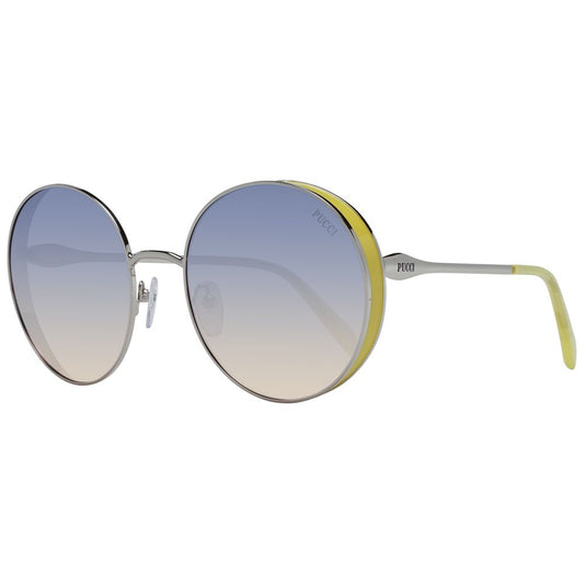 Emilio Pucci Silberne Metall-Sonnenbrille
