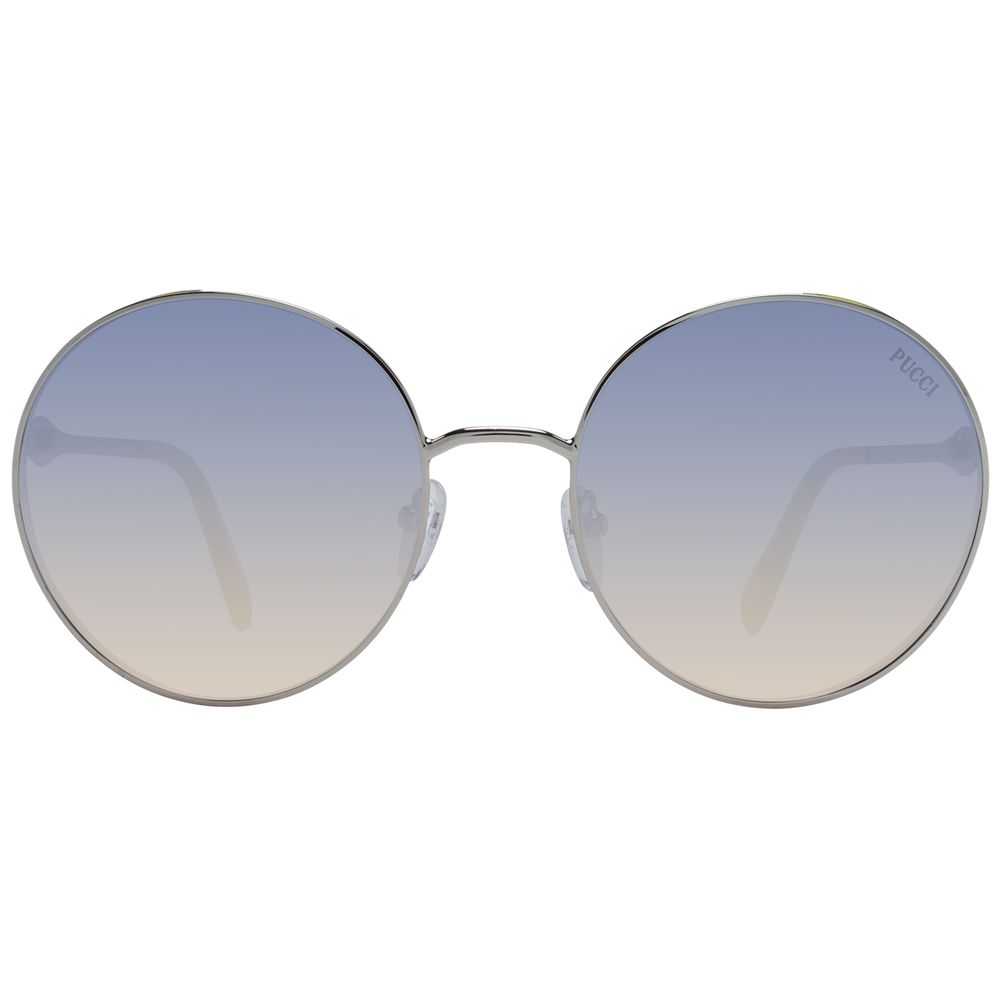 Emilio Pucci Silberne Metall-Sonnenbrille