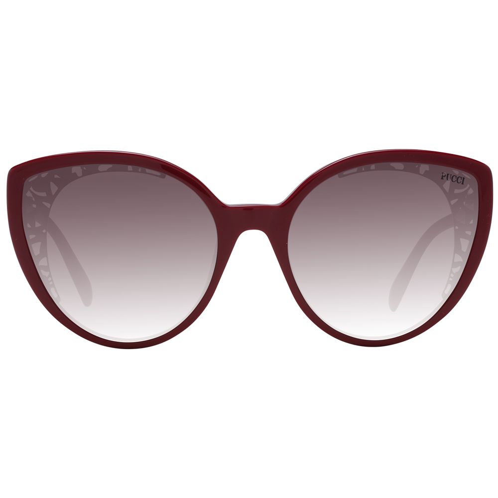 Emilio Pucci Rote Kunststoff-Sonnenbrille