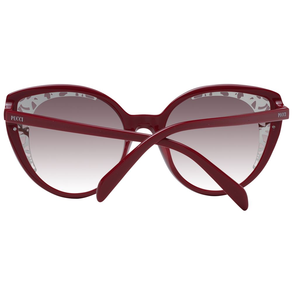 Emilio Pucci Rote Kunststoff-Sonnenbrille