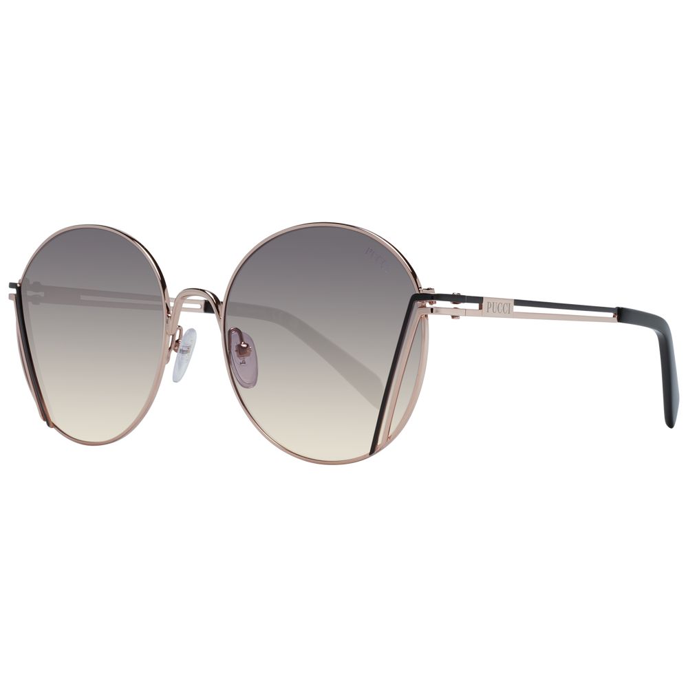Emilio Pucci Sonnenbrille aus Roségold-Metall