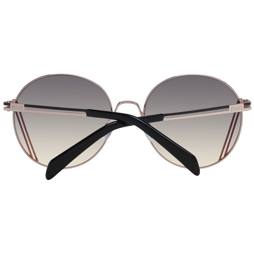 Emilio Pucci Sonnenbrille aus Roségold-Metall