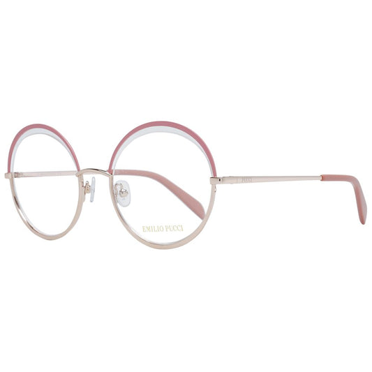 Emilio Pucci Roséfarbene Metallbrille (Fassung)