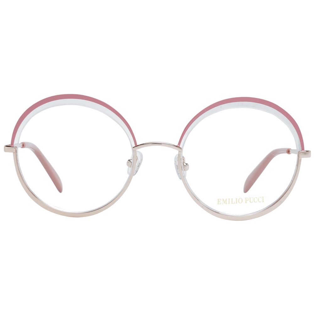 Emilio Pucci Roséfarbene Metallbrille (Fassung)
