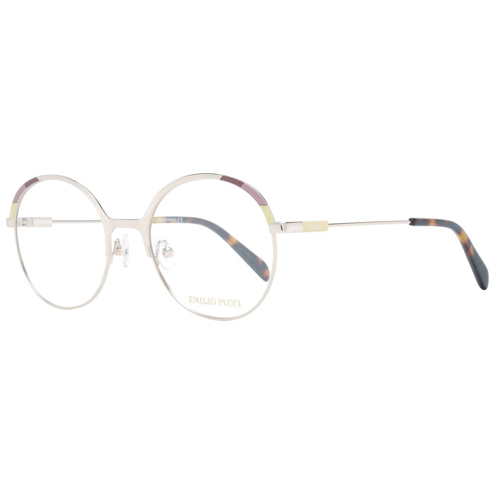 Emilio Pucci Goldene Metallbrille (Gestell)