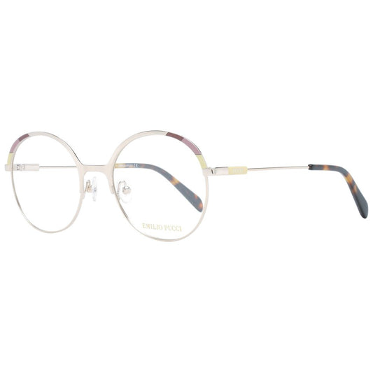 Emilio Pucci Goldene Metallbrille (Gestell)